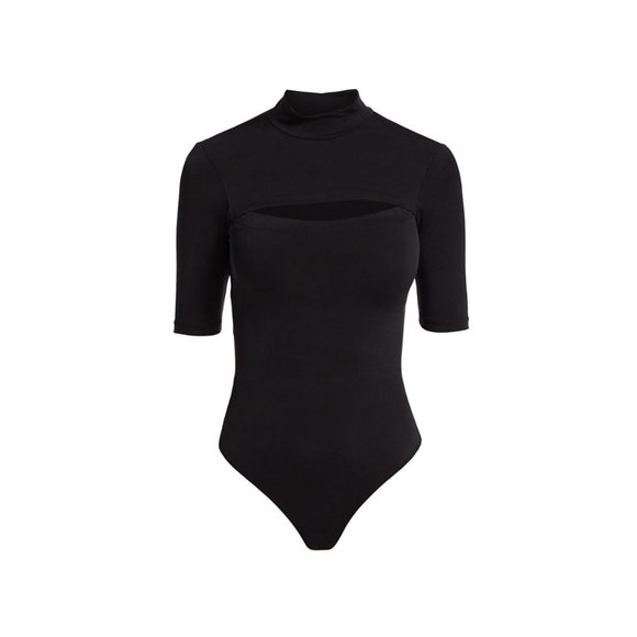 Jonathan Simkhai Standard Haze Jersey Cutout Bodysuit Turtle Neck Stretch Small - Picture 3 of 13